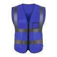 thumbnail image 1 of Yesbay Vest Reflective Breathable Cloth Safety Protective Vest for Outdoor,Dark Blue, 1 of 8