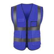 Yesbay Vest Reflective Breathable Cloth Safety Protective Vest for Outdoor,Dark Blue