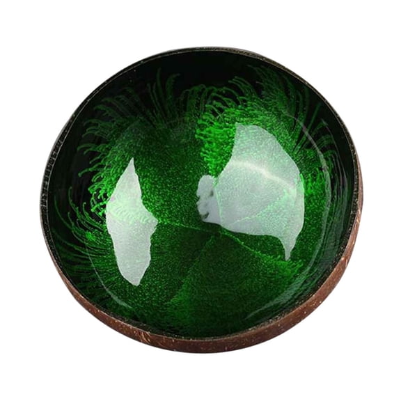 Yesbay Vintage Natural Coconut Shell Candy Food Container Keys Storage Bowl Home Decor,Coconut Shell Bowl