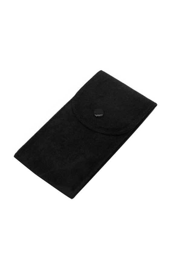 Watch Bag Anti-wear Anti-scratch Shock-proof Press Button Short Velvet Snap Design Portable Jewelry Packing Pouch