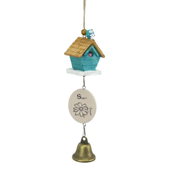 Yesbay Wind Chimes Attractive Pleasant Voice Decorative Bird House Cage Wind-bell Home Pendant Ornament for Balcony