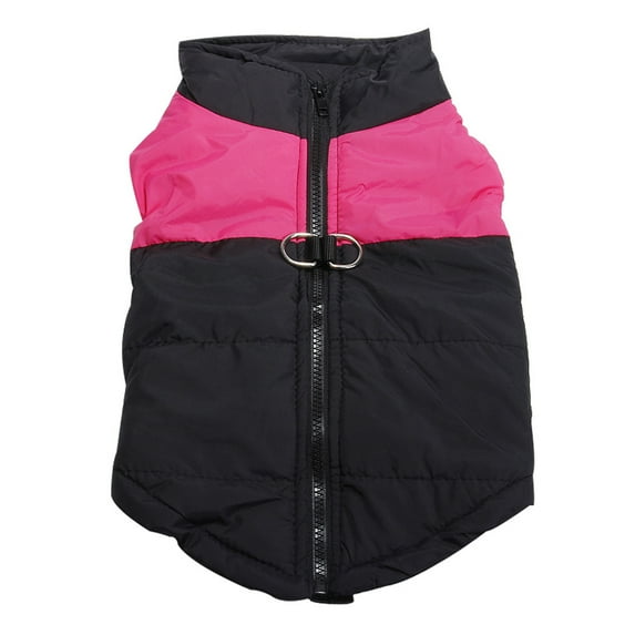 Yesbay Winter Pet Dog Puppy Clothes Zipper Vest T-shirt Apparel Buckle Casual Coat,Pink