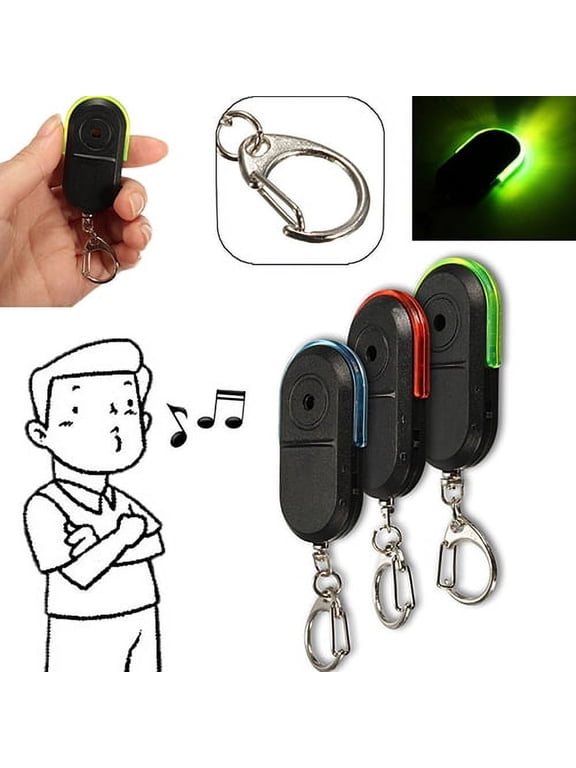 Wireless Anti-Lost Alarm Key Finder Locator Whistle Sound LED Light Keychain,Key Finder