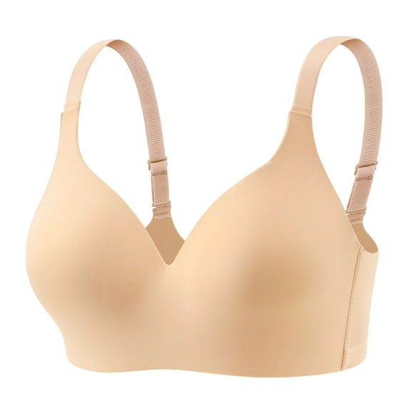 Yesbay Women Bra Adjustable Shoulder Strap Full Coverage Wire-free Back Buckle Clousre 3/4 Foam Cup Daily Sport Commuting Bra