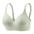 thumbnail image 1 of Yesbay Women Bra Adjustable Shoulder Strap Full Coverage Wire-free Back Buckle Clousre 3/4 Foam Cup Daily Sport Commuting Bra, 1 of 9