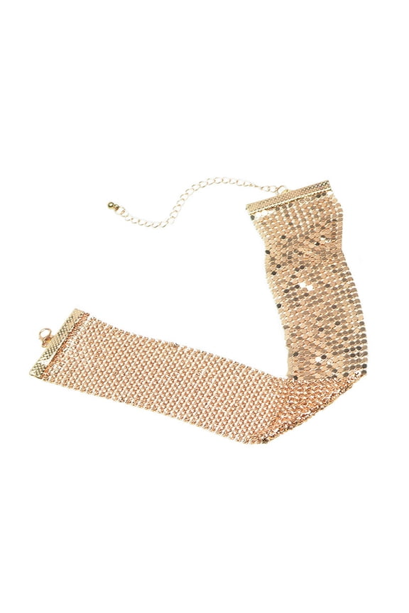 Women Choker Wide Hip Hop Punk Cool Personality Jewelry Sparkling Rhinestone Female Collar Necklace Club Wear