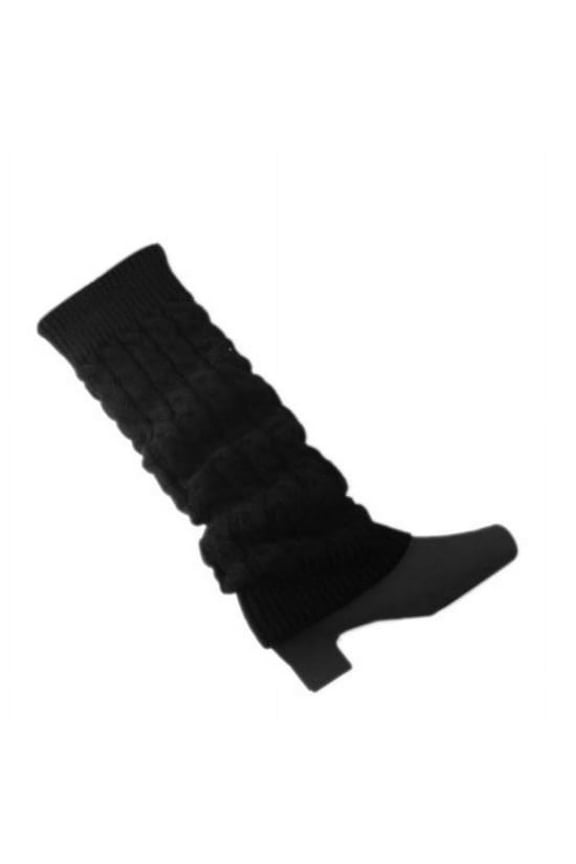 Women Crochet Cable Knit Braided Winter Leg Warmers Boot Cuffs Toppers Socks