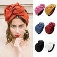 thumbnail image 1 of Yesbay Women Cross Headscarf Bow-knot Bandana Soft Breathable Turban Hat Headwrap for Short Hair Long Hair Ladies Fashion Accessories, 1 of 8