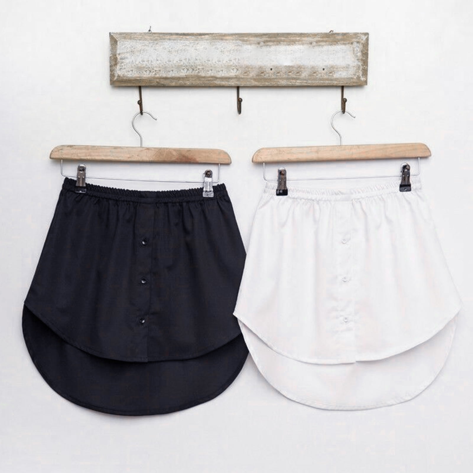 Tail Rhem Yesbay Women Fake Shirt Irregular Skirt Blouse Tail Hem Cotton ...