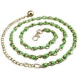 thumbnail image 1 of Yesbay Women Faux Pearl Metal Thin Waist Chain Belt Bead Tie Waistband Strap, 1 of 2