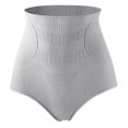 thumbnail image 1 of Yesbay Women High Waist Seamless Tummy Control Hip Lifter Briefs Panties Shapewear,Light Grey XL, 1 of 8