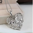 thumbnail image 1 of Yesbay Women Hollow Heart Bib Statement Long Sweater Chain Necklace Jewelry-Silver, 1 of 7