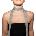 thumbnail image 1 of Yesbay Women Long Scarf Shiny Sequins Comfortable Long-wear Scarf Sequin Embellished Decorative Scarf Daily Party Wear, 1 of 7