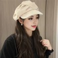 thumbnail image 1 of Yesbay Women Newsboy Cap Adjustable Visor Berret Hat Breathable Peaked Hat Ladies Vintage Casual Paperboy Painter Cabbie Hat, 1 of 8