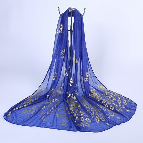 Yesbay Women Peacock Scarf Long Soft Spring Autumn Wrap Twelve Colors Beach Shawl Light Pink