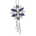 thumbnail image 1 of Yesbay Women Rhinestone Snowflake Pendant Long Chain Sweater Necklace Gift-White + Blue, 1 of 7