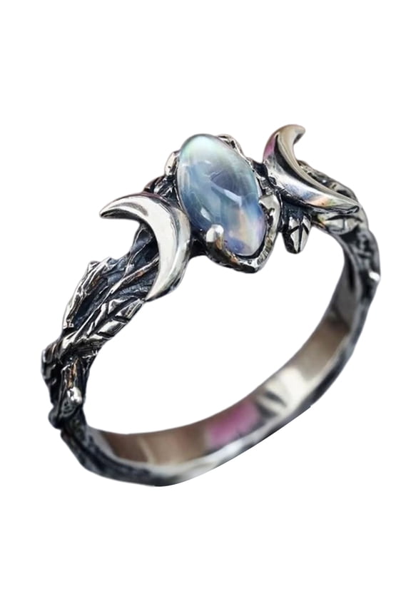 Women Ring Vintage Bohemia Style Rhinestone Special Vintage Retro for Birthday