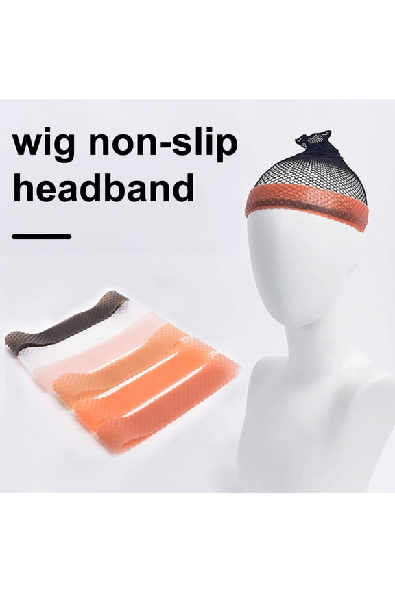 Women Silicone Wig Band Anti-slip Sport Wig Strap Elastic Secure Wig Hat with Grip Band Wig Accessory