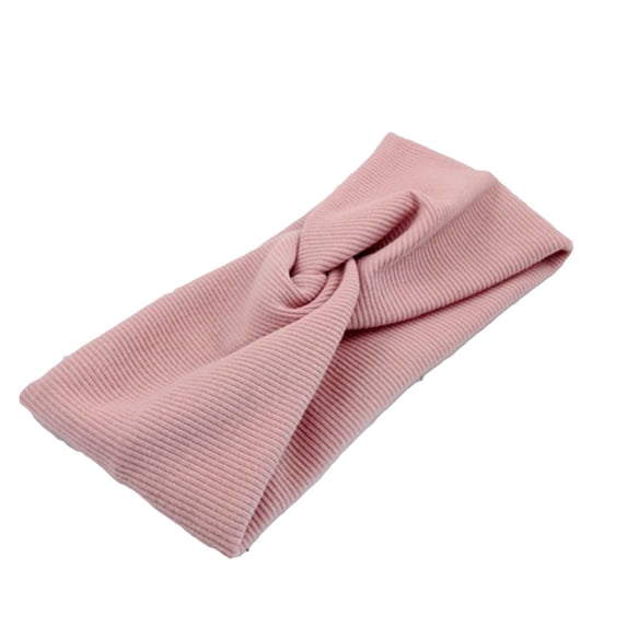 Yesbay Women Solid Color Crossed Headband Stretch Yoga Hair Band Hair Accessory