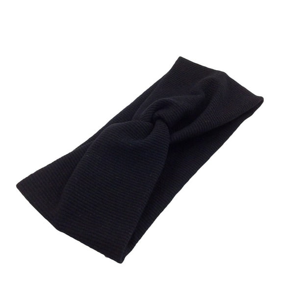 Yesbay Women Solid Color Crossed Headband Stretch Yoga Hair Band Hair Accessory