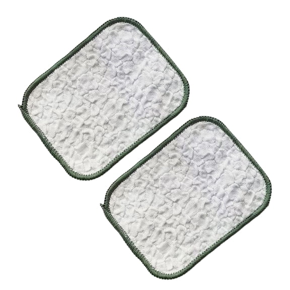 Yesbay Wood Fiber Dishwashing Cloth Double-Sided Cleaning Cloth with Silver Silk Fabric Reusable Kitchen Towel