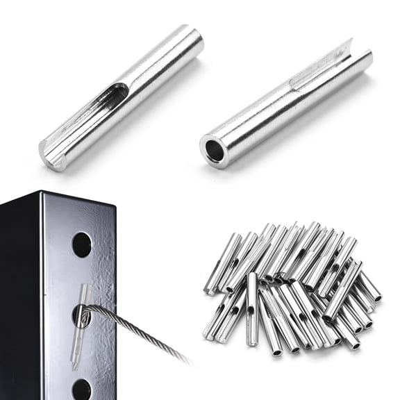 Yescom 1/8 Cable Railing Hardware Kit Toggle Anchor Terminal Fixed End 30 Pack
