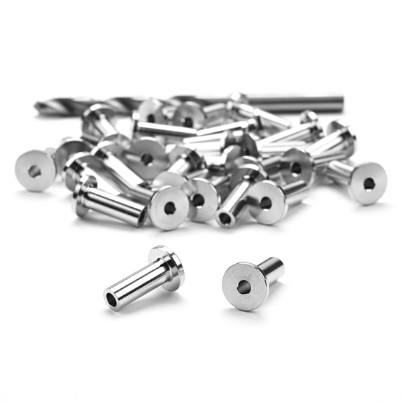 Yescom 1/8 Cable Railing Hardware Level Protector Sleeves Stainless Steel 30 PCS