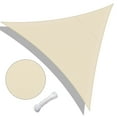 thumbnail image 1 of Yescom 1 pack 10'x10'x10' 97% UV Block Patio Awning Triangle Sun Shade Sail Canopy Sand Outdoor Yard Deck, 1 of 9