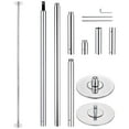 thumbnail image 1 of Yescom 10.3FT Professional Stripper Pole Static Spinning Dancing Pole Kit with Extensions for Home Gym Fitness ,Silver, 1 of 7