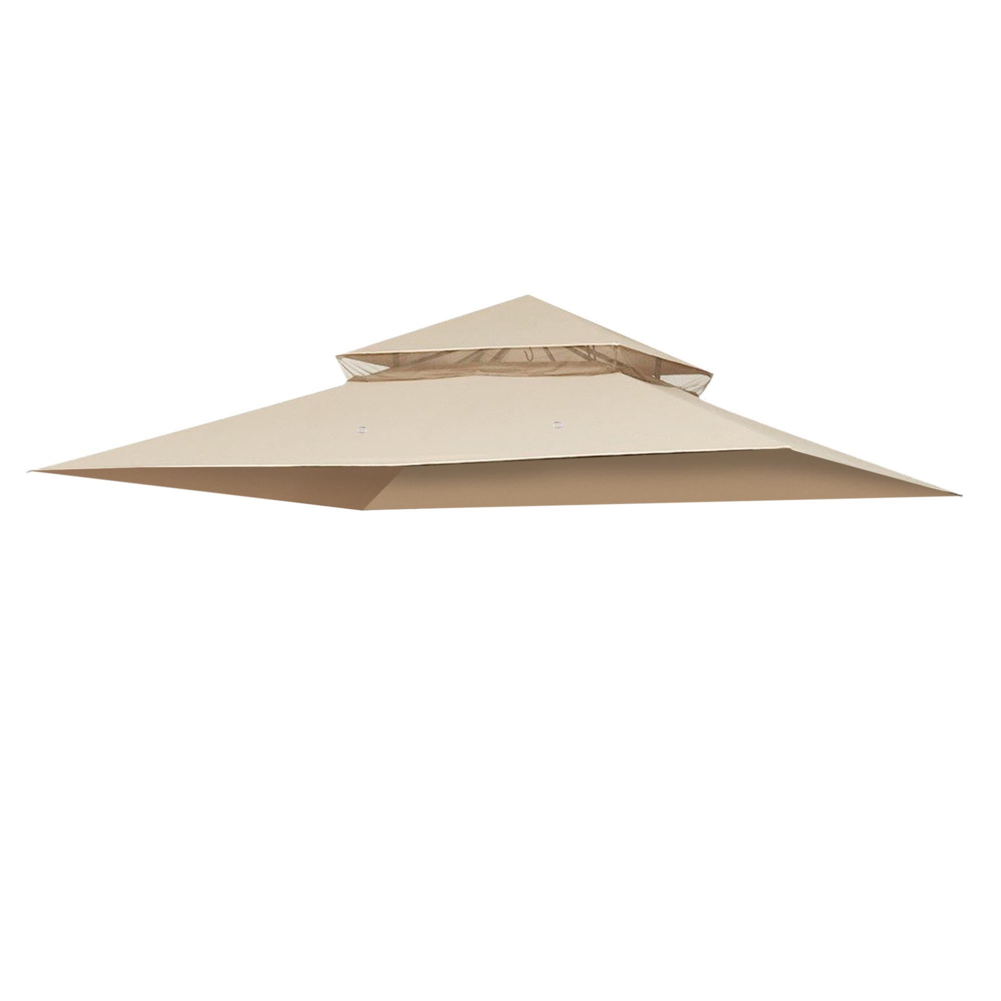 Yescom 10.6'x10.6' Gazebo Top Replacement Fit for Brand_Model Target Madaga/L-GZ136PST2 Tier Patio Garden Light Beige