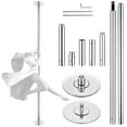 thumbnail image 1 of Yescom 10 FT Spinning Static Dancing Pole Kit with Extensions Fitness Dance Exercise, 1 of 9