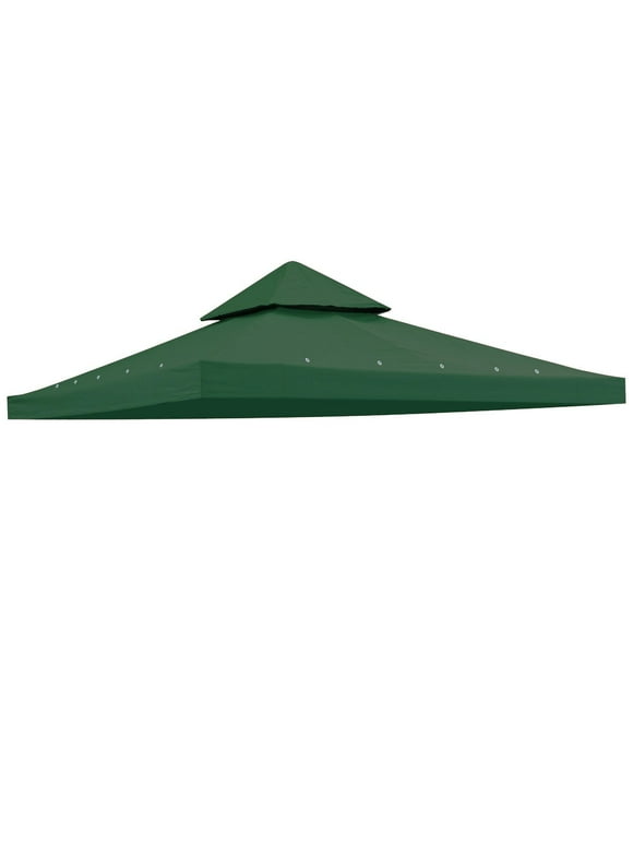 Yescom 10'x10' Gazebo Top Replacement for 2 Tier Outdoor Canopy Cover Patio Garden Yard Green Y00210T04