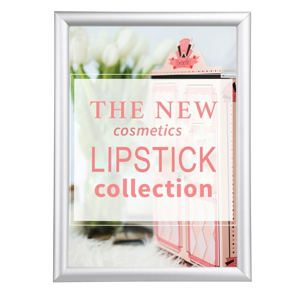 Yescom 10"x13" Poster Frame with Transparent PVC Film Picture 1" Aluminum Profile Photo Display Wall Mount Decor