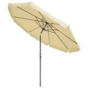 Yescom 10ft Special Valance UV 30+ Metal Outdoor Patio Umbrella with Crank Tilt for Table Garden Deck Yard Pool Ranch