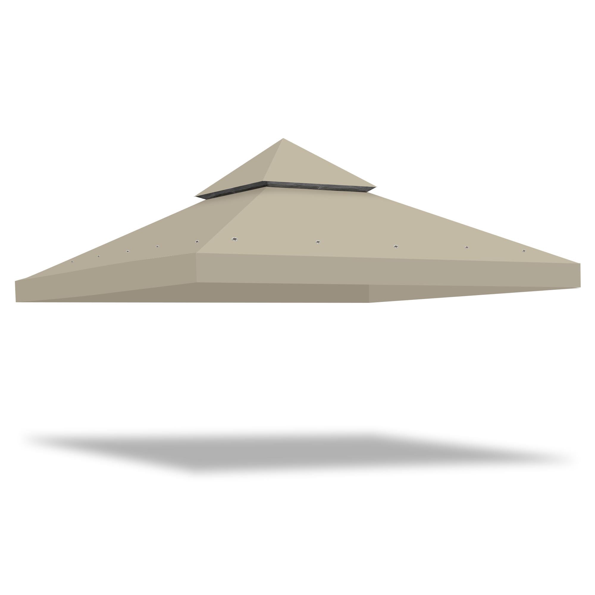 Walmart Deals of Yescom 10'x10' 2-Tier Gazebo Top Replacement, UV30+, Water Resistant, Grey for Patio Garden Yard