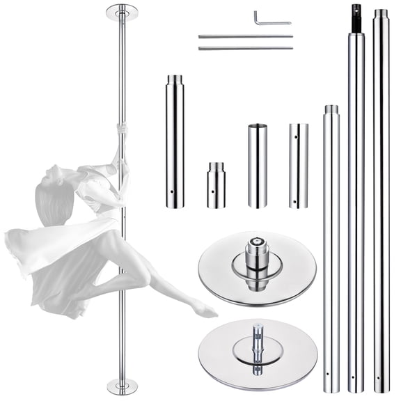 Yescom 11 FT Spinning Static Dancing Pole Kit with Extensions Fitness Dance Exercise