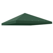 Yescom 117"x117" Canopy Top Replacement Y0049704 Green for Smaller 10'x10' Single-Tier Gazebo Cover Patio Garden