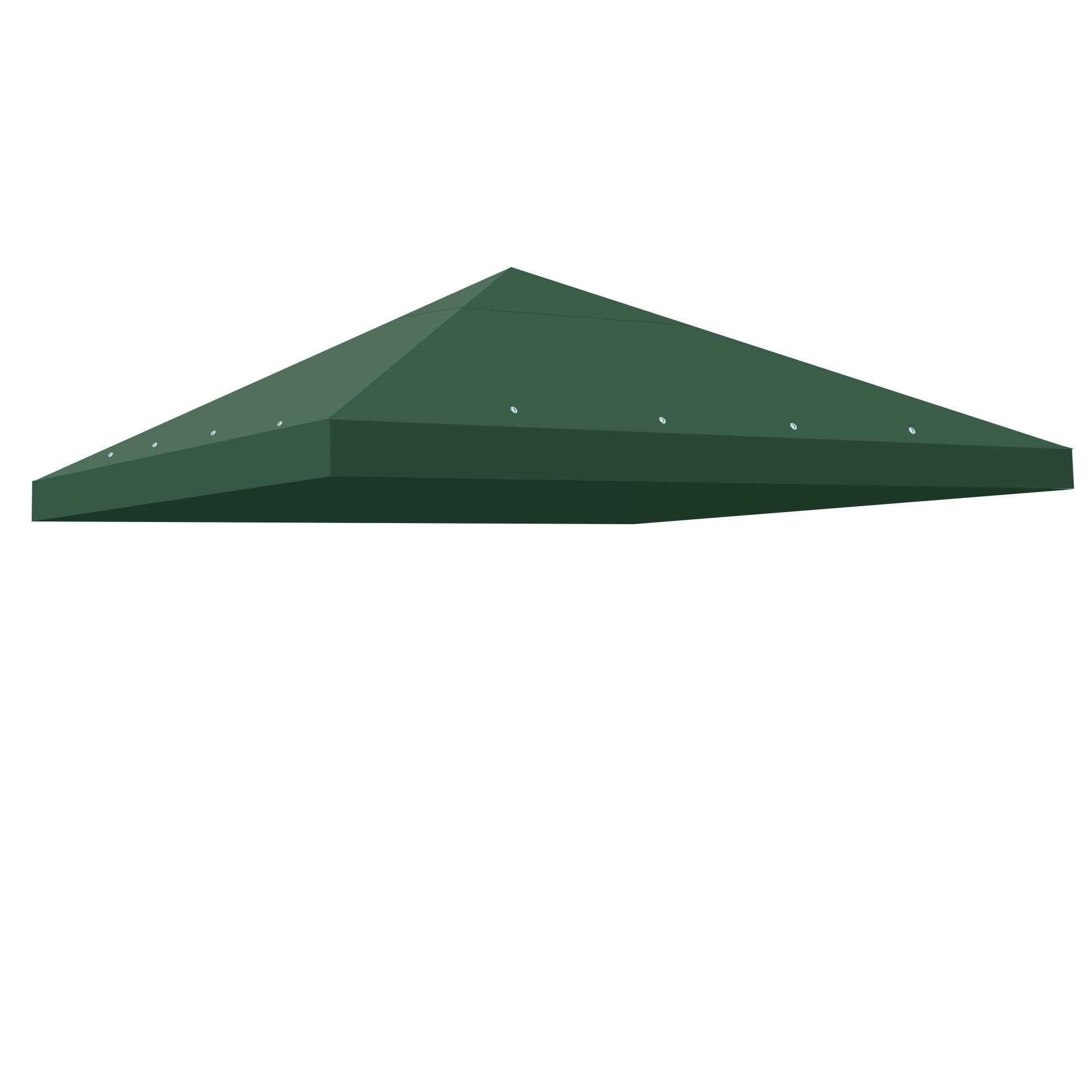 Green Polyester Outdoor Gazebo Replacement Canopy Cover