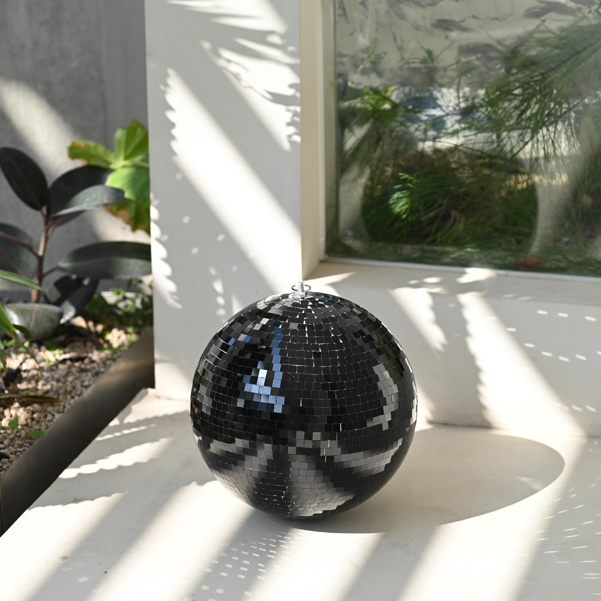 Yescom 12" Large Disco Ball Mirror Big Hanging Glass Decor for 70s 80s ...