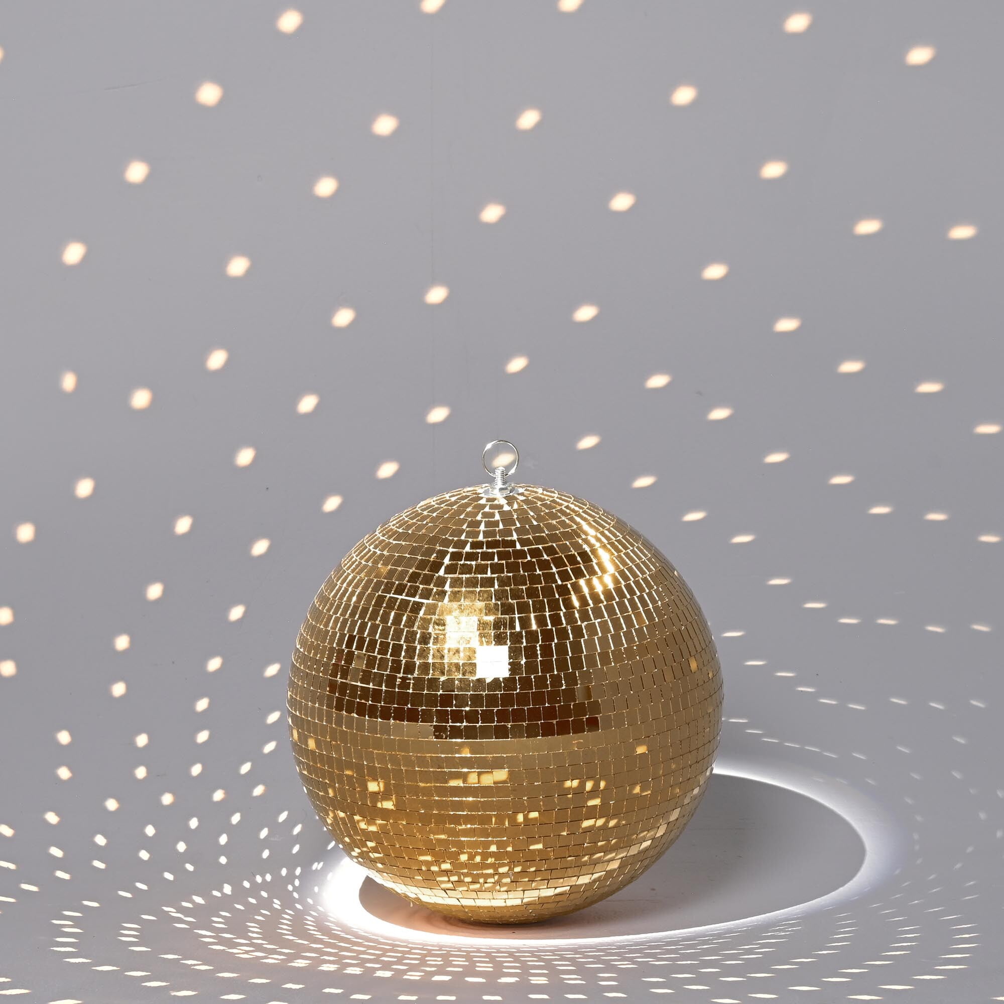 Yescom 12" Large Disco Ball Mirror Big Hanging Glass Decor for 70s 80s Party Events Wedding DJ Dance Club Stage Lighting Champagne Gold