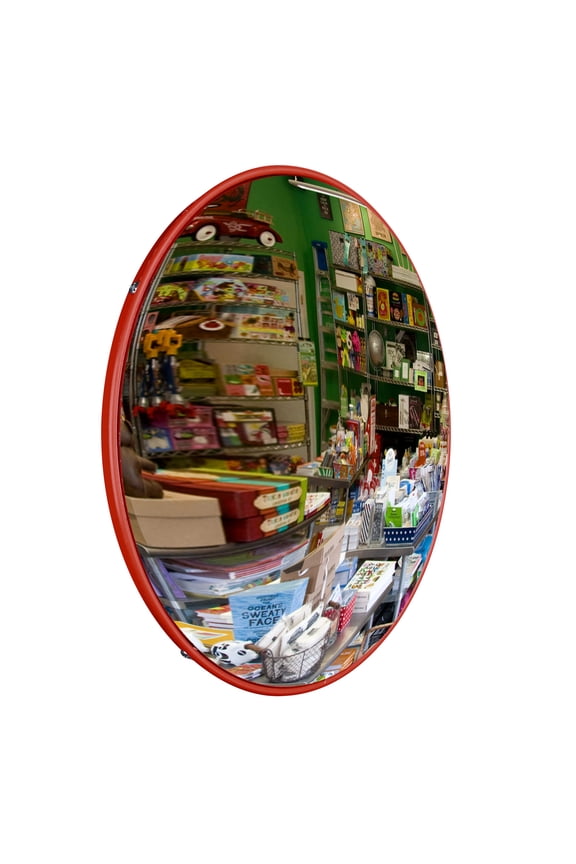 12" Convex Safety Traffic Mirror Outdoor/ Indoor Driveway & Security Wide Angle Mirror, Dome Blind Spot Mirror for Wall, Office, Parking Garage & Room
