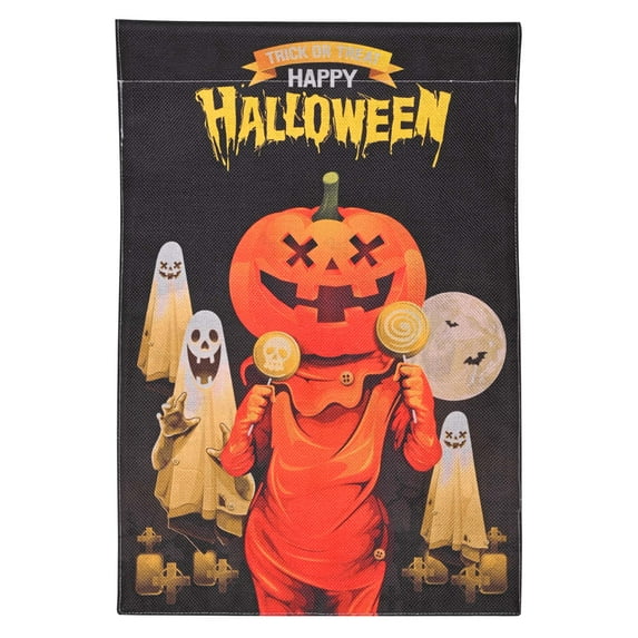 Yescom 12"x18" Halloween Garden Flag Double Sided Full Moon Ghost Pumpkin Jack O Lantern Party Yard outdoor Décor 2025