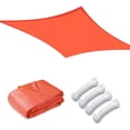 thumbnail image 1 of Yescom 13x7FT 97% UV Block Rectangle Sun Shade Sail Outdoor Patio Pool Garden Yard Lawn Carport Net Watermelon Red, 1 of 11