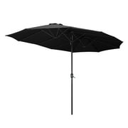 Yescom 14.7 Ft Double Sided Patio Umbrella with Crank Handle UV30+ Outdoor Market Yard
