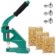 Yescom Grommet Tool Kit 900pcs Eyelets Washers #0/#2/#4 Die Hole Puncher Hand Press Machine for Fabric Crafting