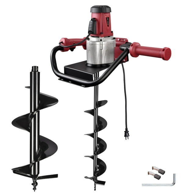 1500W Powerhead Electric Digger, 2HP Earth Auger Drill with 6