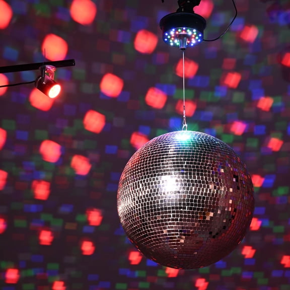 Yescom 16 Large Disco Mirror Ball LED Spotlight Rotating Motor Kit Party Club