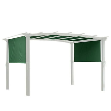 Yescom 17x6.8 Ft Universal Canopy Cover Replacement for 6Ft Curved Pergola Structure Green