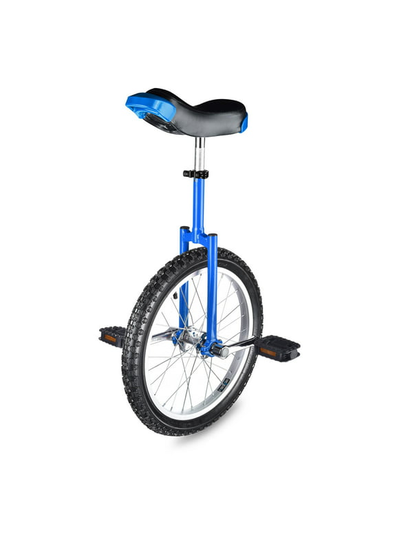 Yescom 18 In Wheel Outdoor Unicycle Skid-proof Tire Fitness Bicycle Balance Training for Adults Teenagers Kids, Blue