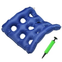 Yescom 18"x18" Portable PVC Cushion Air Inflatable Seat Pad with Pump for Medical Wheelchair Pain Relief Blue